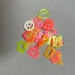 Vintage letter Initial Cracker Jack gumball charm prize lot